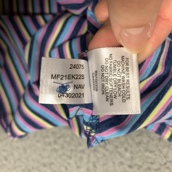 Peter Millar Polo Shirt Mens Medium M Striped Summer Comfort Seven Canyons Golf - Picture 7 of 10